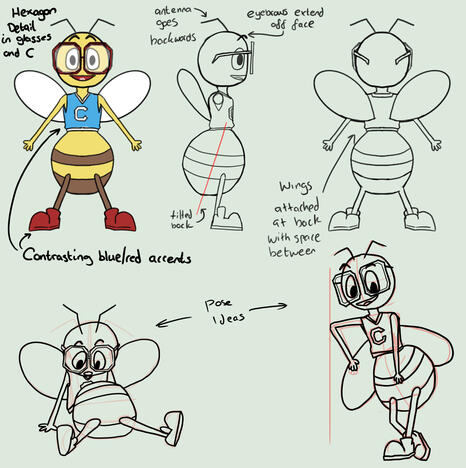 Bee Mascot Design 2